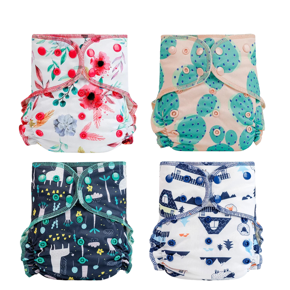 4 Pack Cloth Diaper