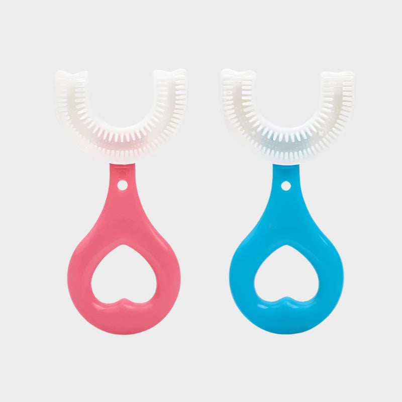 Baby Toothbrush Children 360 Degree U-Shaped Child Toothbrush Teethers Baby Brush Silicone Kids Teeth Oral Care Cleaning