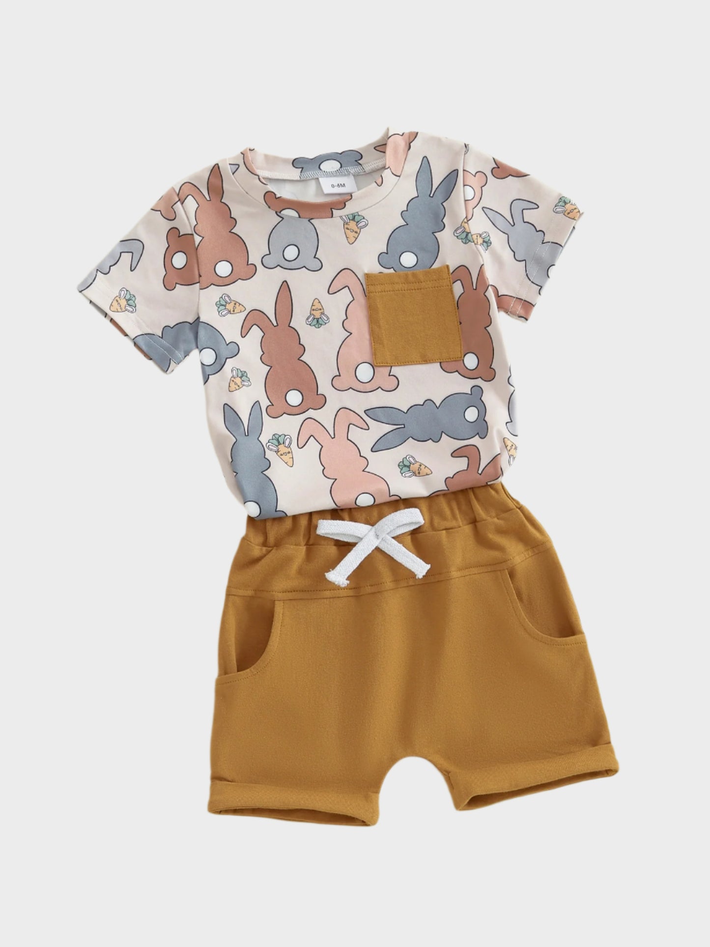 2 Piece Easter Carrot Bunny Outfits